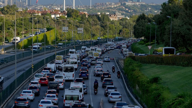İstanbul'da trafik yoğunluğu