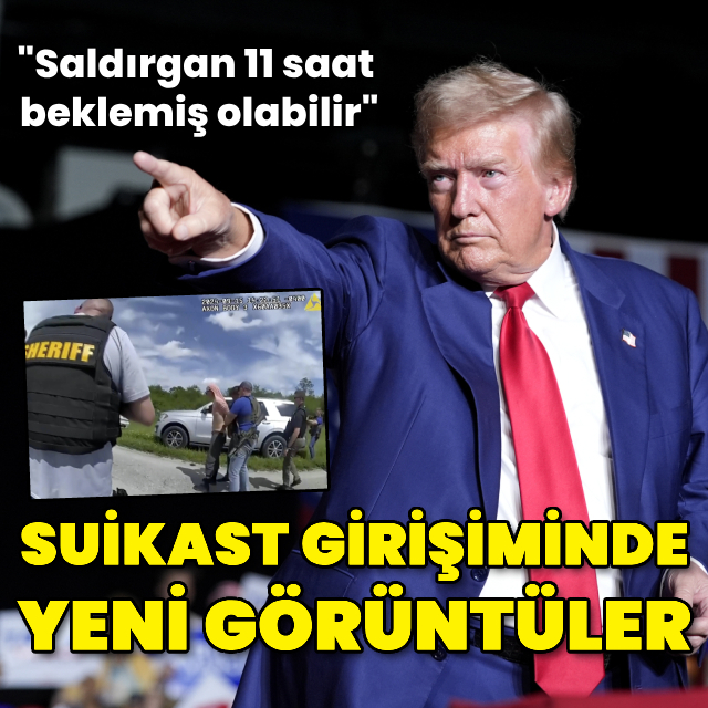 Trump'a 'suikast girişiminde' yeni görüntüler!