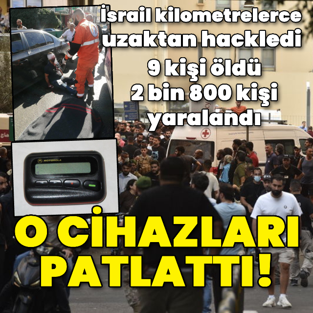 İsrail, Lübnan'da çağrı cihazlarını patlattı