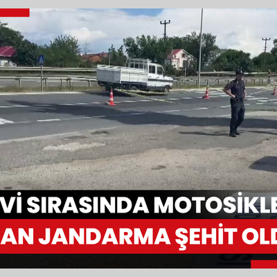 Görevi sırasında motosiklet çarpan jandarma astsubay şehit oldu