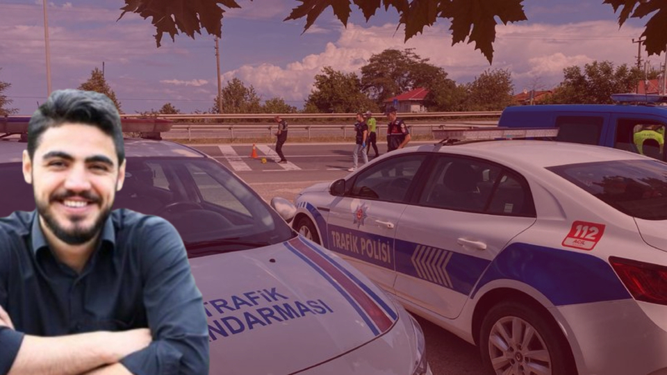 Kontrol noktasında motosiklet çarptı!