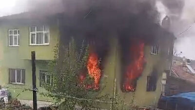 Patlayan şarj aletinden yangın çıktı