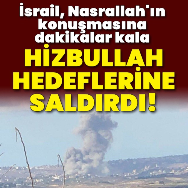 Lübnan'daki Hizbullah hedefleri vuruldu