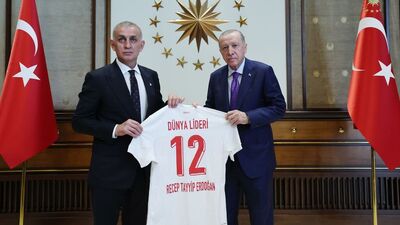 Cumhurbaşkanı Erdoğan, TFF'yi kabul etti