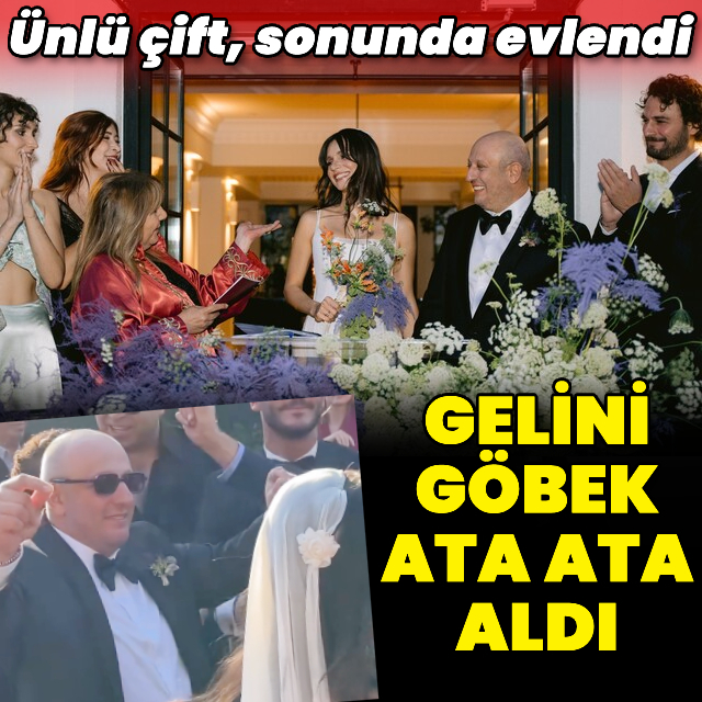 Ünlü çift evlendi