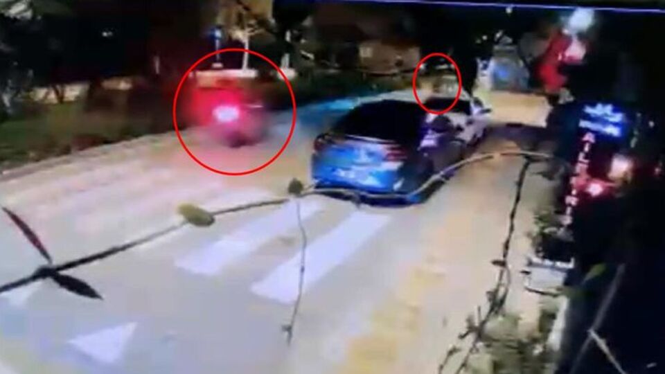 Motosikletin çarptığı kadın yaralandı