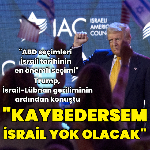 Trump'tan İsrail açıklaması: "Kaybedersem yok olacak"