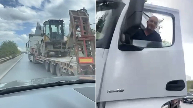 İstanbul TEM'de yol verme kavgası
