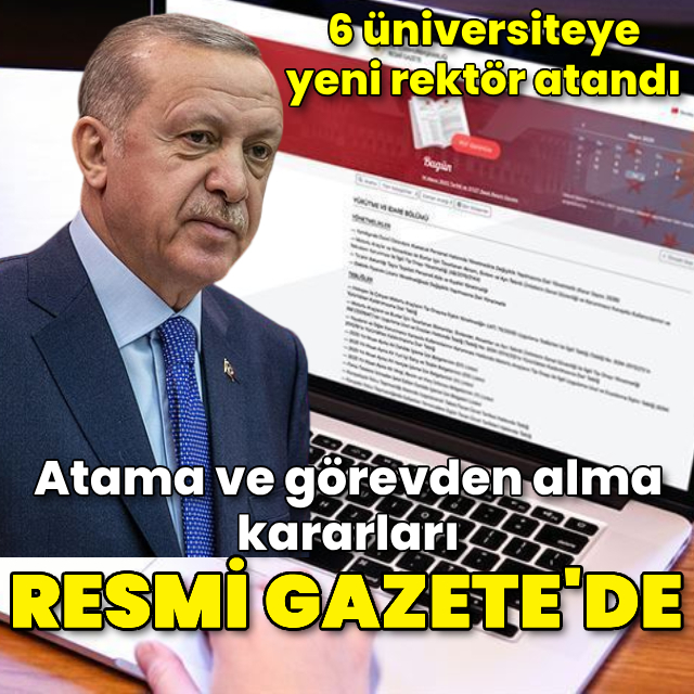 Atama kararları Resmi Gazete'de