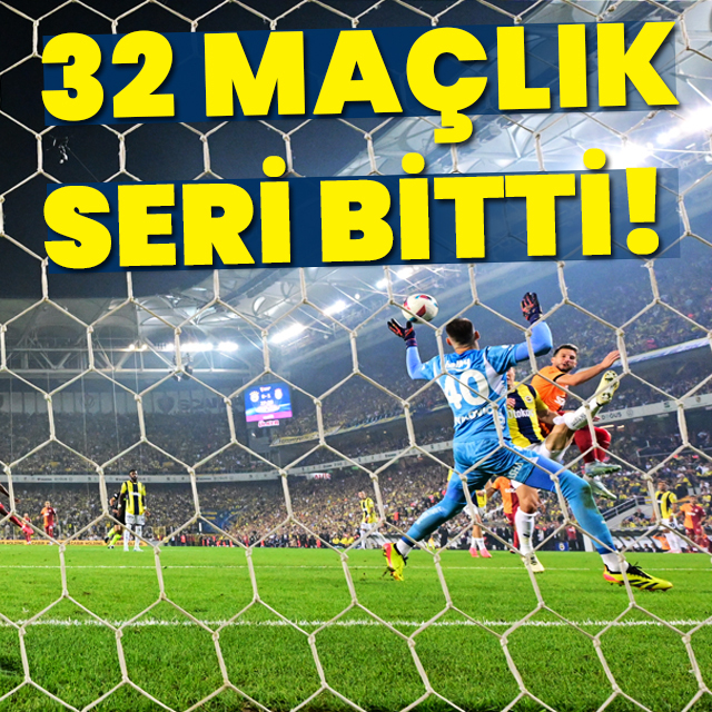 Fenerbahçe'nin dev serisi bitti!