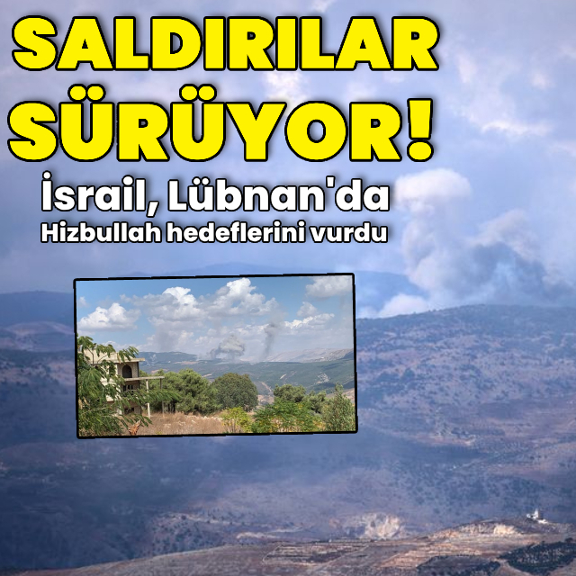 İsrail'den Lübnan'a hava saldırıları