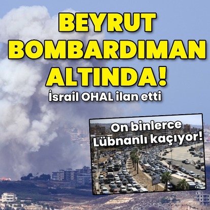  İsrail, Beyrut'u vuruyor