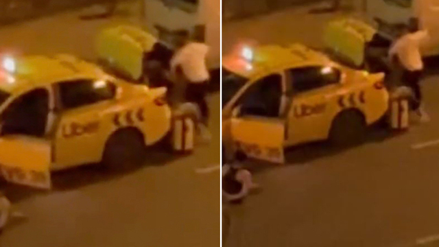 Taksici ile yolcu arasında yumruklu kavga