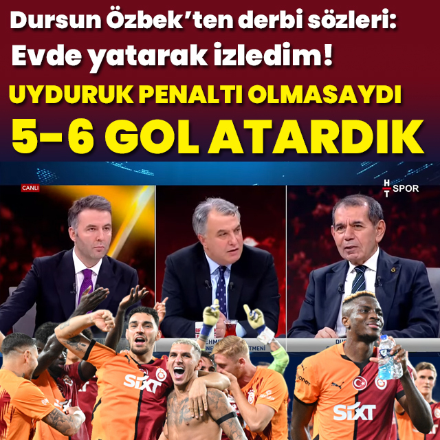 "Uyduruk penaltı olmasaydı 5-6 gol atardık"