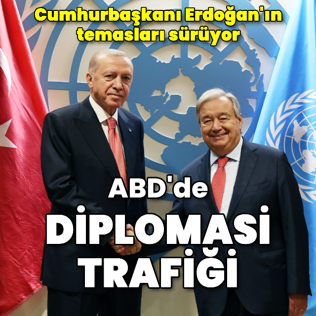 Cumhurbaşkanı Erdoğan'dan diplomatik temaslar