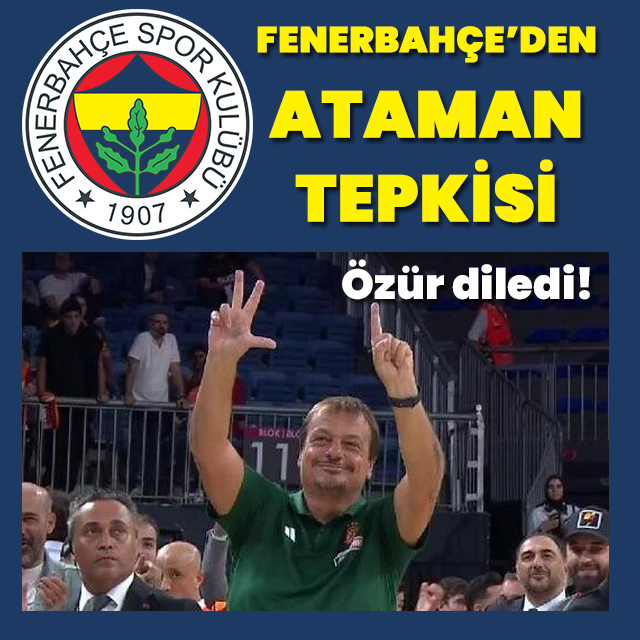 Fenerbahçe'den Ergin Ataman'a tepki!