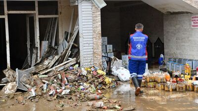 Trabzon'daki felaketin izleri siliniyor