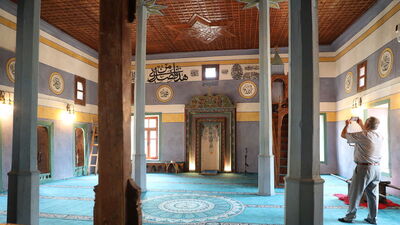 600 yıllık cami yeni yüzüyle ilgi odağı oldu