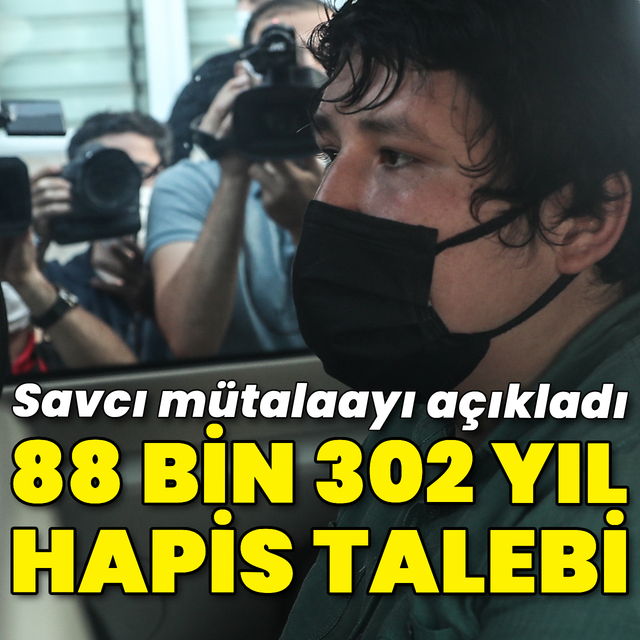 Tosuncuk için 88 bin 302 yıl hapis talebi!