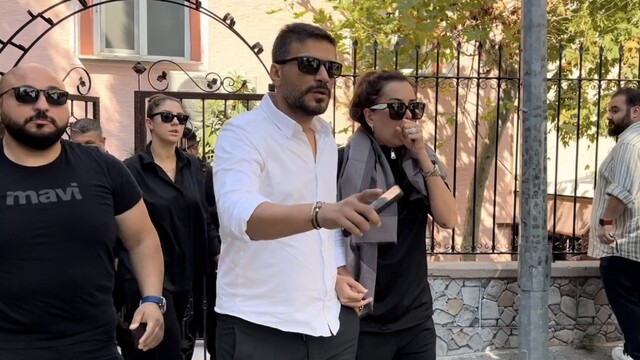 Polat çifti Kübra Aykut'un cenazesinde