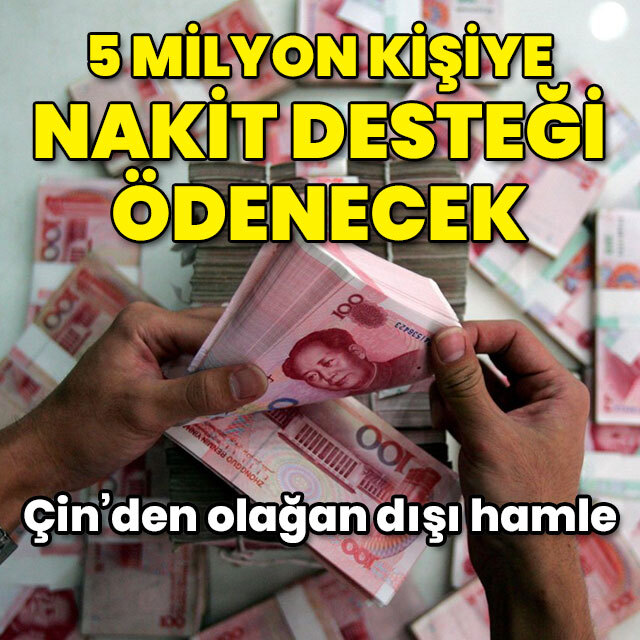 Çin'den yoksullara nakit desteği