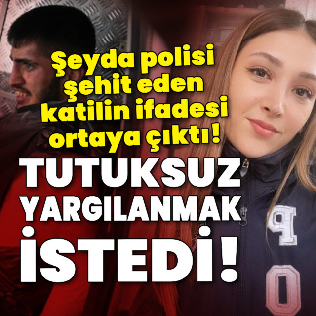 Şeyda polisi şehit eden katilin ifadesi ortaya çıktı!