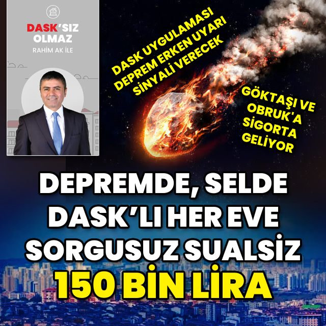 Göktaşı ve Obruk için sigorta olacak