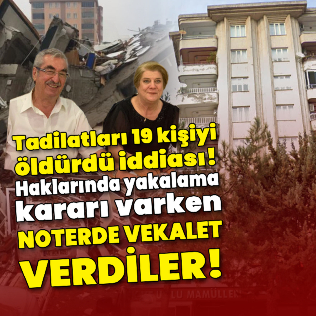 Deprem davasında aranırken noterde vekalet verdiler!