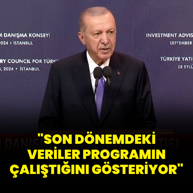 "Son dönemdeki veriler programın çalıştığını gösteriyor"