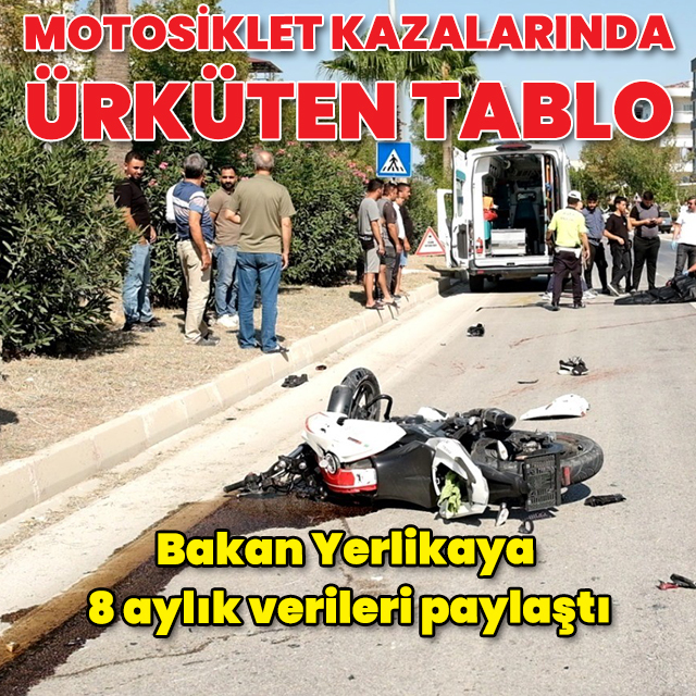 Motosiklet kazalarında ürküten tablo