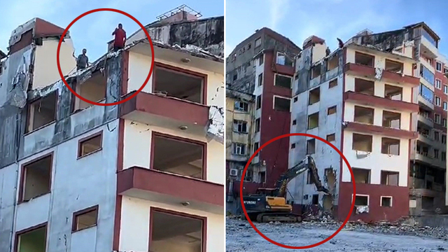 Karadeniz usulü yıkım!
