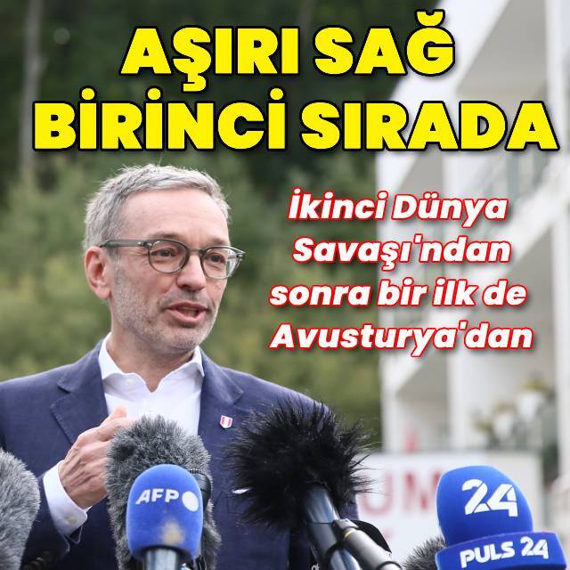 Avusturya'da seçim sonuçlarından aşırı sağ birinci çıktı!