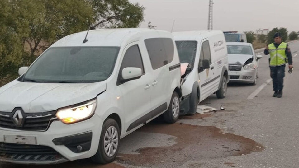Kum fırtınası kazaya yol açtı