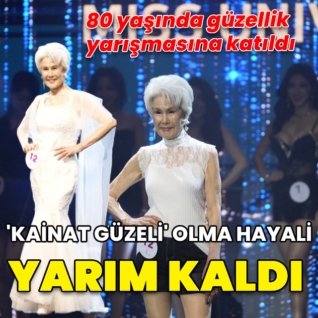 80 yaşında güzellik yarışmasına katılmıştı...