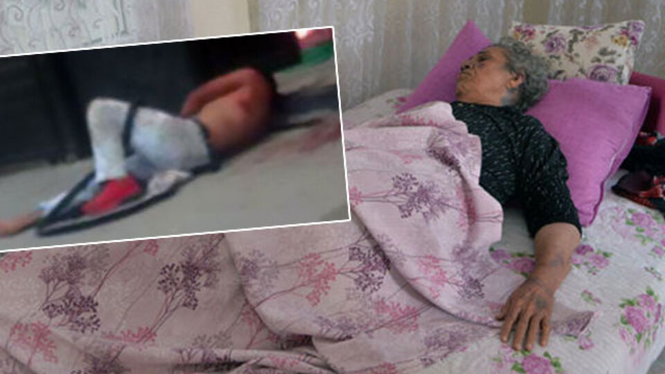 Yaşlı kadının yemeğini yedi çayını içti! Öldüresiye darp!