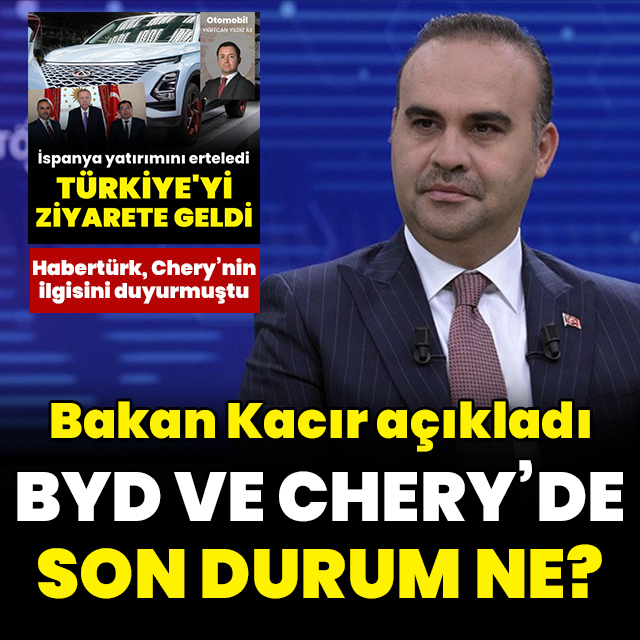 Bakan Kacır'dan otomotiv yatırımları açıklaması