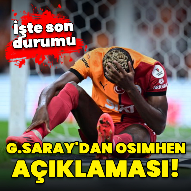 G.Saray'dan Osimhen açıklaması!