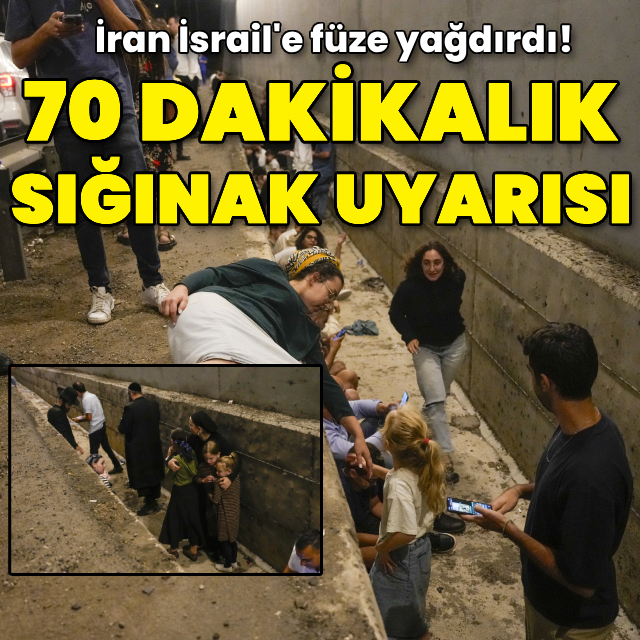 İran yüzlerce füze attı: 70 dakikalık sığınak uyarısı!