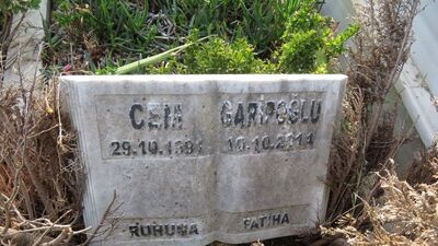 Cem Garipoğlu'nun mezarında önlem