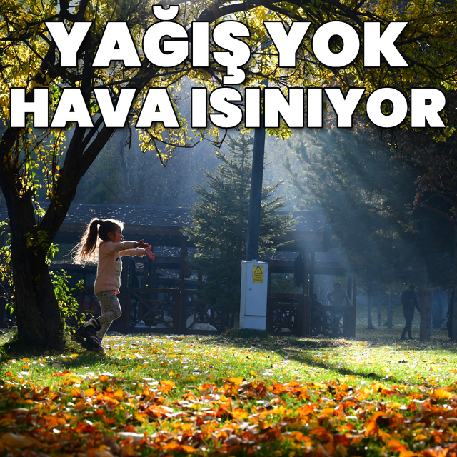 Yağış yok, sıcaklıklar artıyor