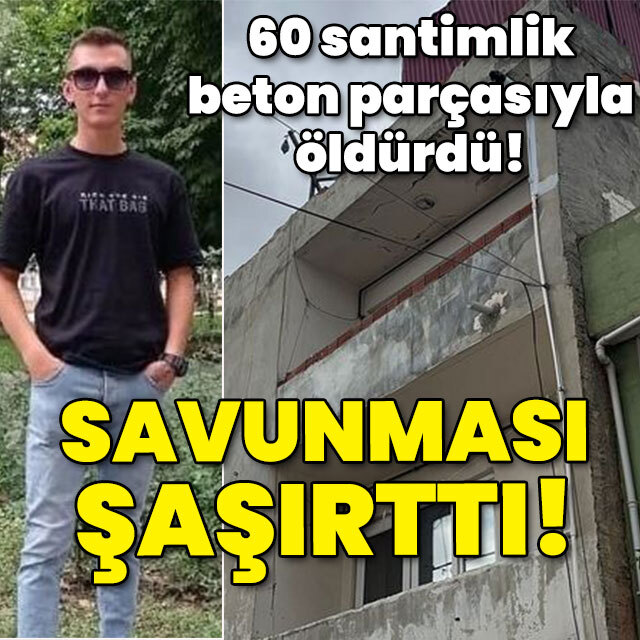 60 santimlik betonla öldürdü! Savunması "Pes" dedirtti!