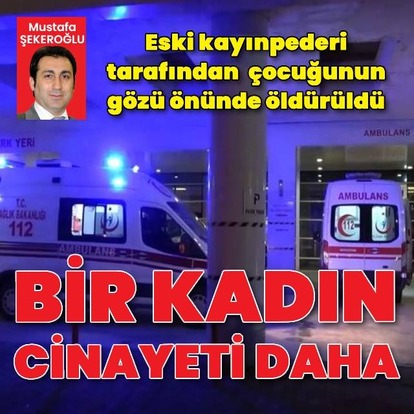 Çocuğunu görmeye gelen anne öldürüldü