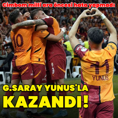 G.Saray Yunus'la kazandı!