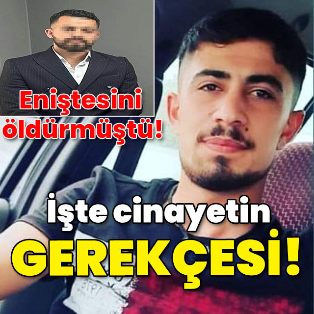Eniştesini öldürmüştü! İşte cinayetin gerekçesi!