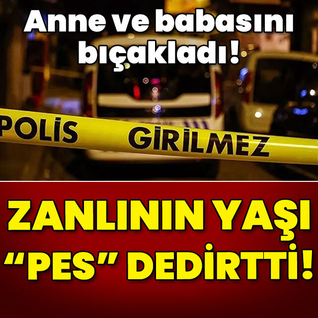 Anne ve babasını bıçakladı! Yaşı: 14!