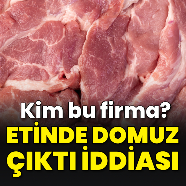 Ünlü bir firmanın etinde domuz çıktı iddiası