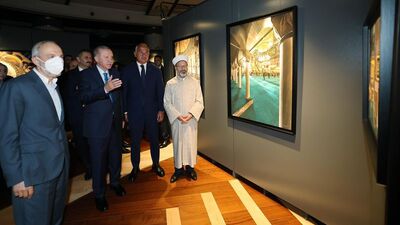 Cumhurbaşkanı Erdoğan, 'Ayasofya' sergisini ziyaret etti