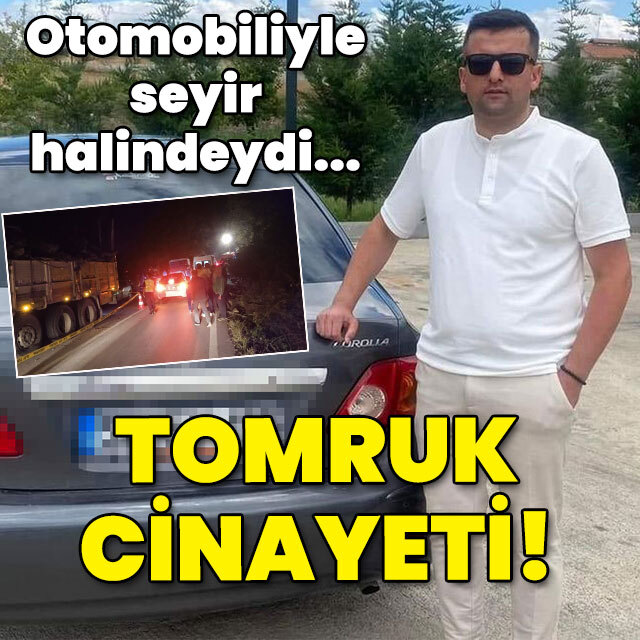Otomobiliyle seyir halindeydi... Tomruk cinayeti!