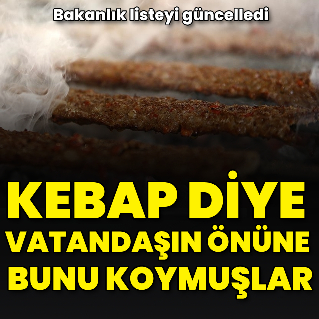 Kebap diye vatandaşın önüne bunu koymuşlar
