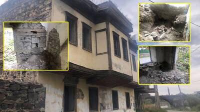 Tarihi konakta defineci talanı